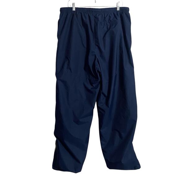 VTG 90s Y2K Nike Windbreaker lined pants Navy Blue Swoosh Zip Pockets Men’s XXL - Picture 8 of 16